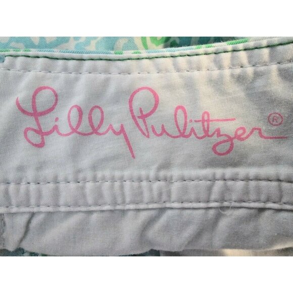 Lilly Pulitzer The Walsh Short Women's Size 0 Blue Crab Print Shorts - Picture 3 of 4